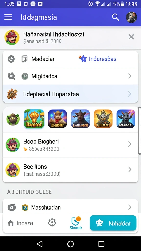 Tampilan karakter utama yang dinamis pada misi.