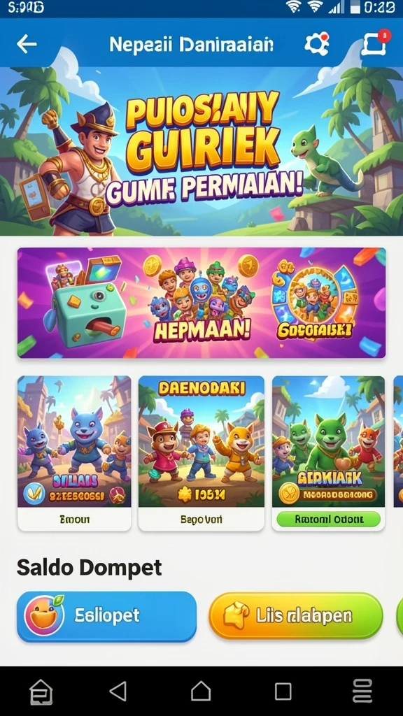 Grafis menawan saat menyelesaikan level penuh tantangan.