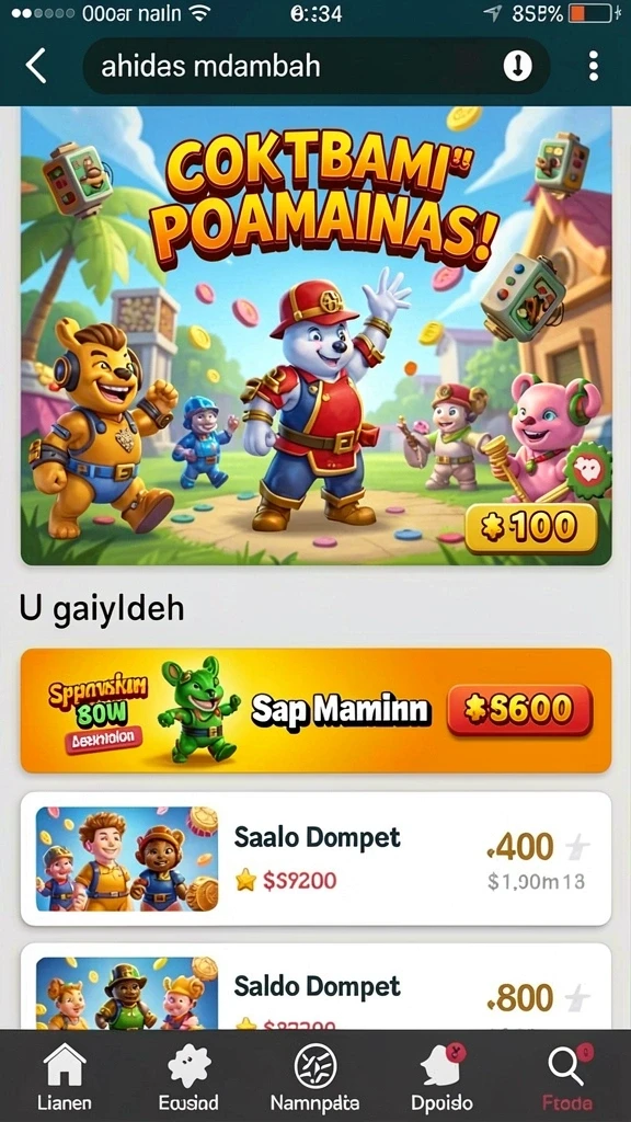 Tangkapan layar kedua menampilkan karakter yang baru diperkenalkan.