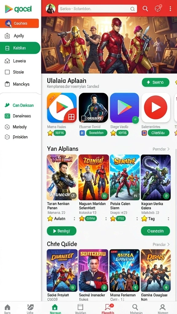 Tampilan antarmuka yang menarik dan mudah digunakan.