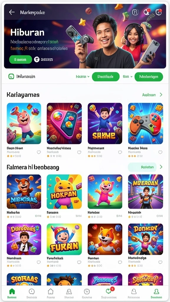 Tampilan antarmuka yang modern dan user-friendly.