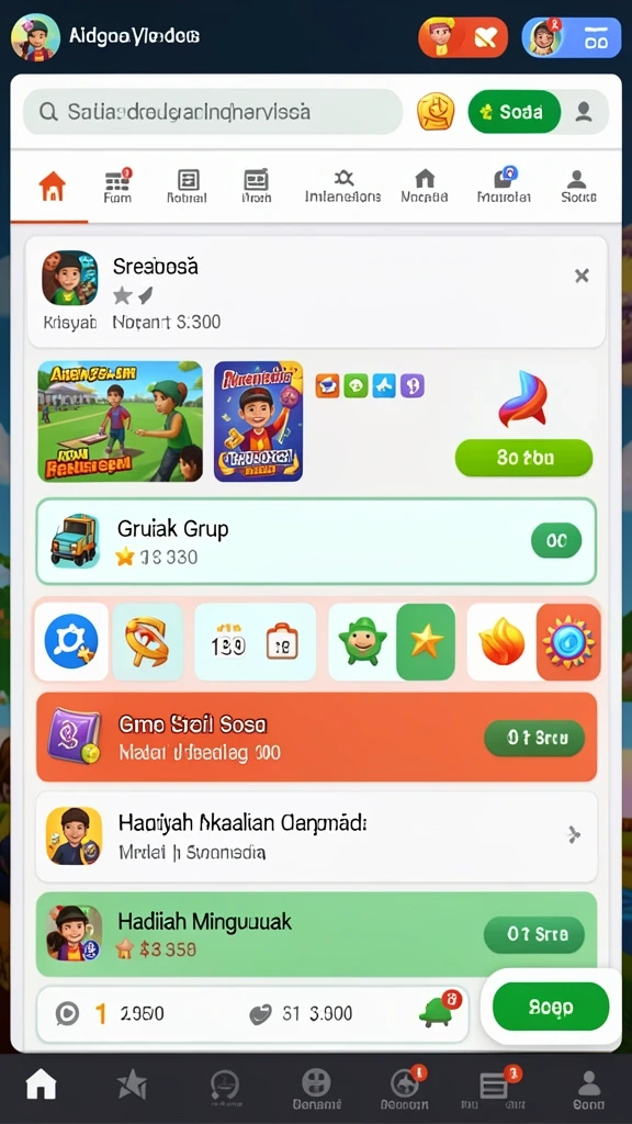 Fitur mode permainan yang bervariasi.