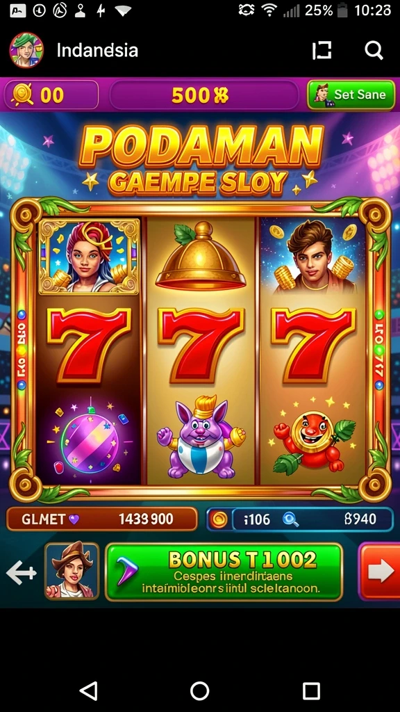Tampilan antarmuka game yang menarik dan user-friendly.