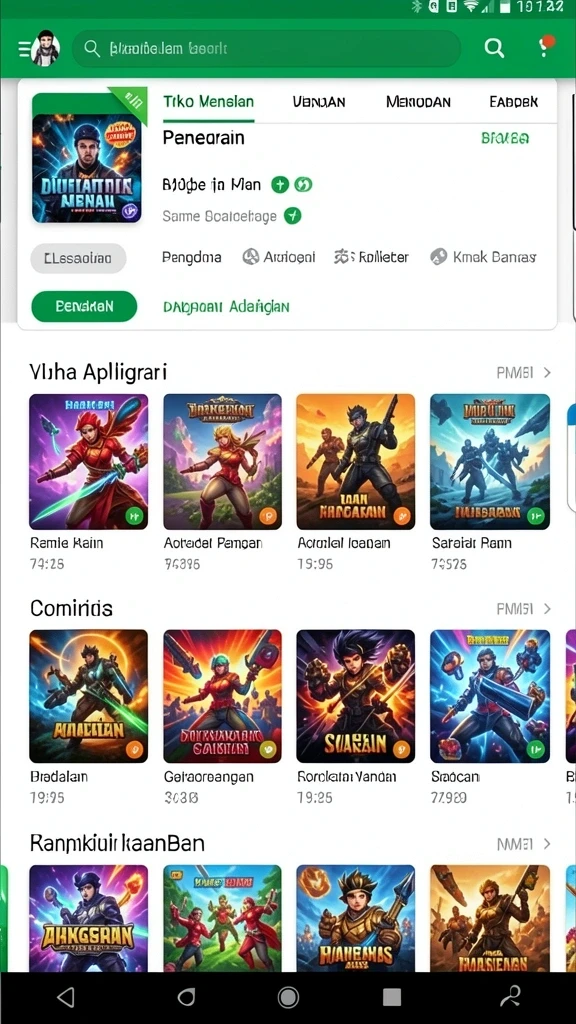 Tangkapan layar menunjukkan pemandangan menawan dari level yang baru.