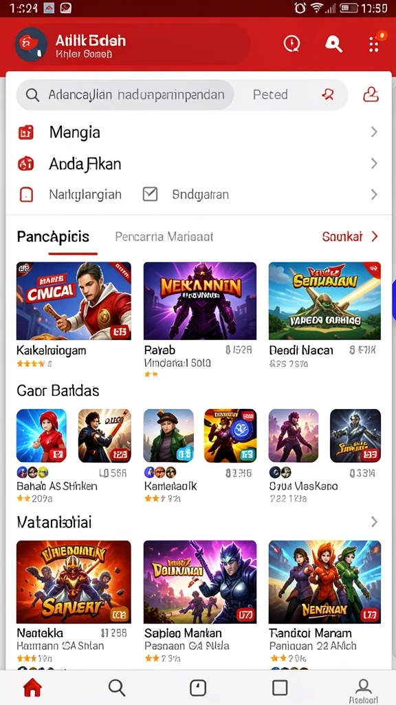 Tampilan antarmuka yang menarik dan user-friendly.