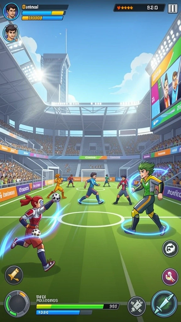 Screenshot level yang menantang dengan desain yang kreatif.
