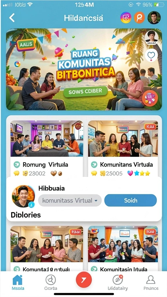 Screenshot menampilkan berbagai lagu dengan cover yang menarik.