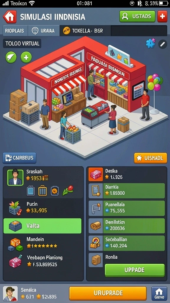 Tampilan awal LUCKYMINO yang menarik dan penuh warna.