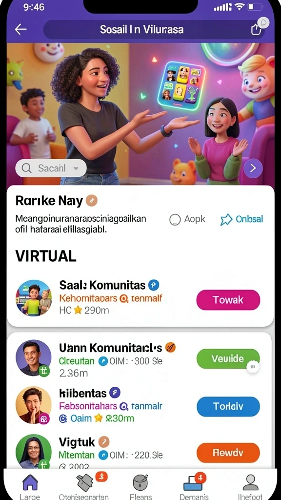 Tampilan antarmuka yang user-friendly dan menarik.