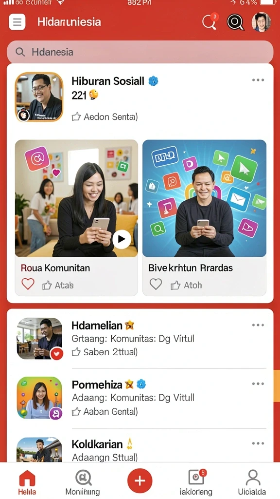 Screenshot menunjukkan lobby multiplayer yang ramai.