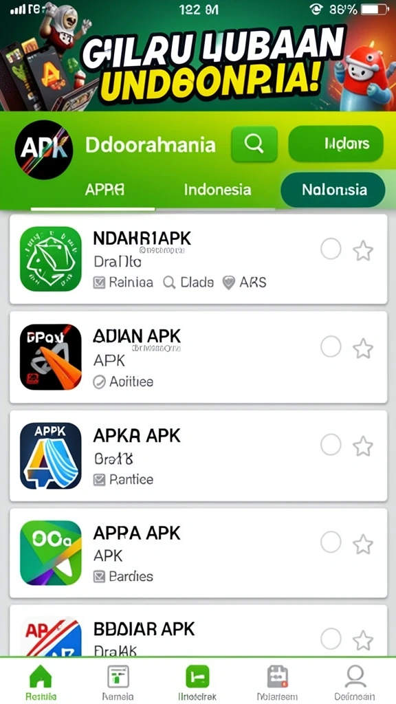 Tampilan awal permainan yang menarik dan informatif.