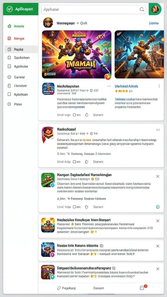 Tampilan antarmuka pengguna yang menarik.