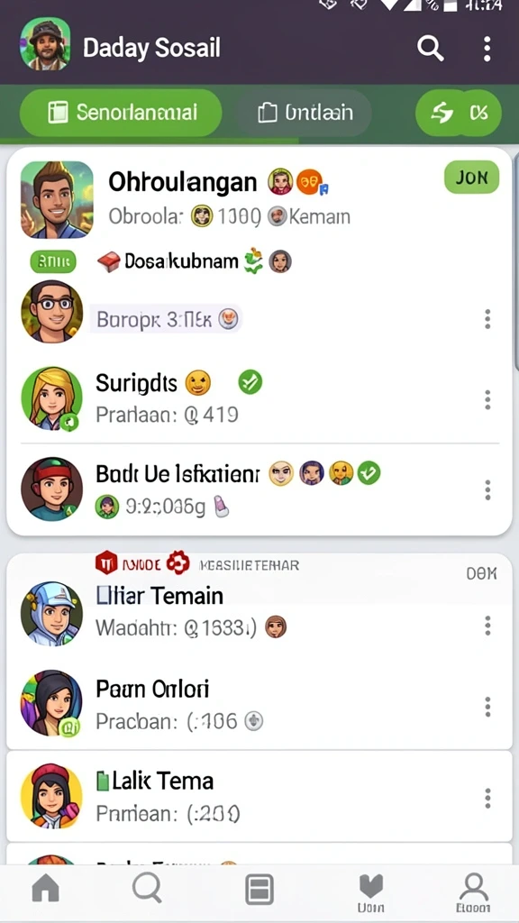 Karakter-karakter unik yang bisa dipilih pemain.