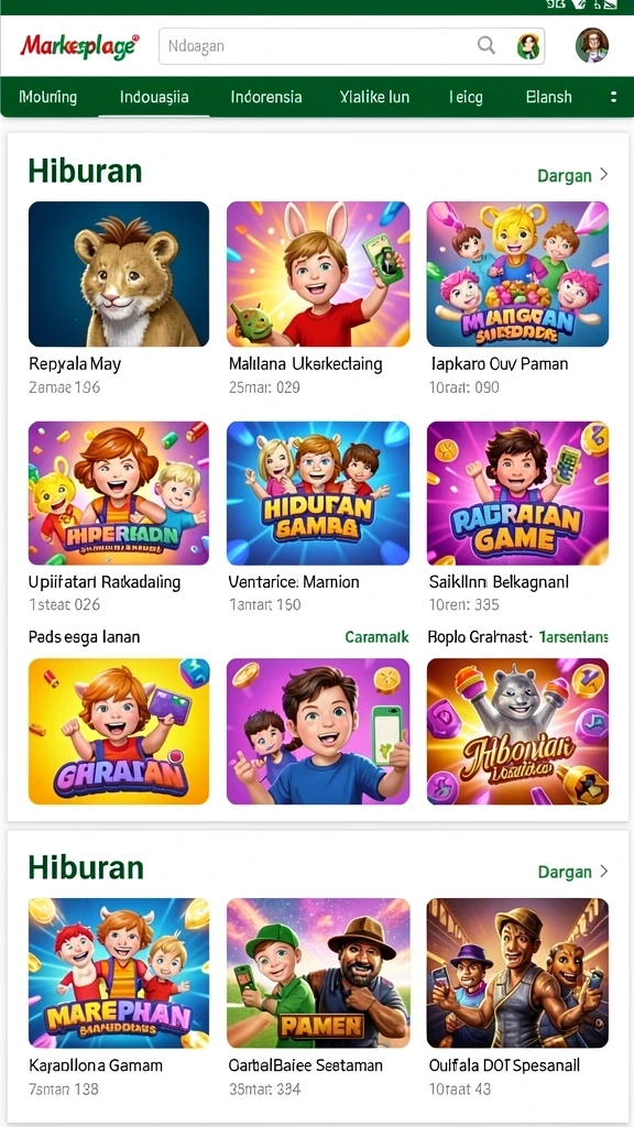 Tampilan awal yang menarik dan intuitif.