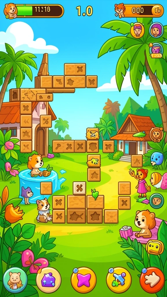 Pemain bersenang-senang di leaderboard dengan teman-teman.