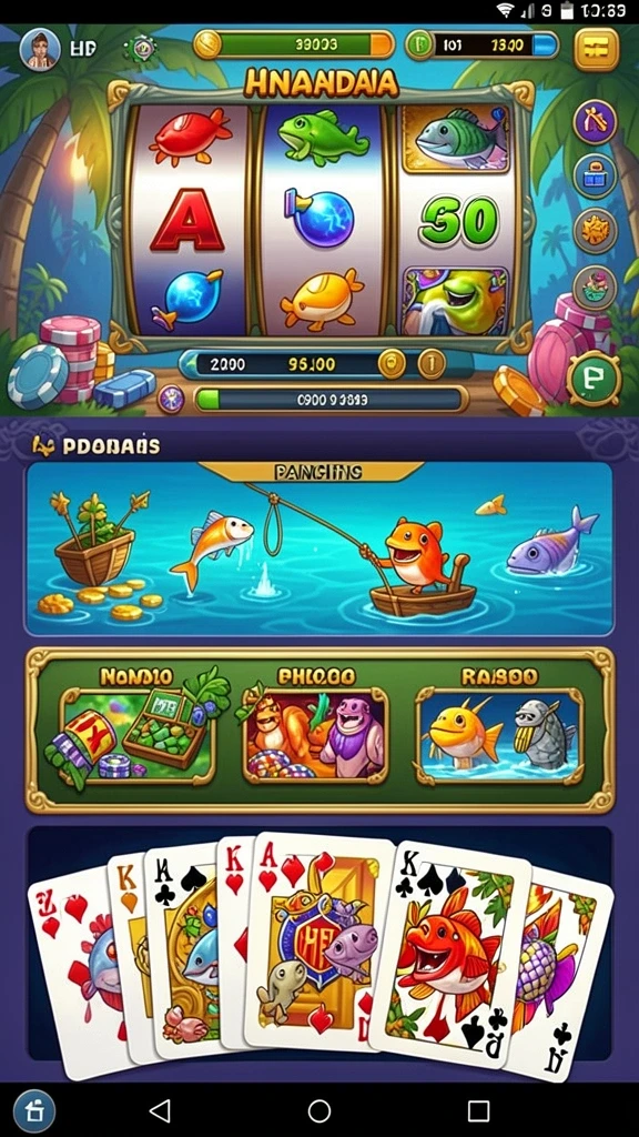 Tampilan awal game yang mengesankan dan penuh warna.
