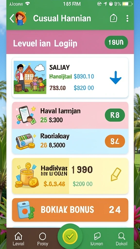 Karakter Viking yang kuat dengan senjata unik.