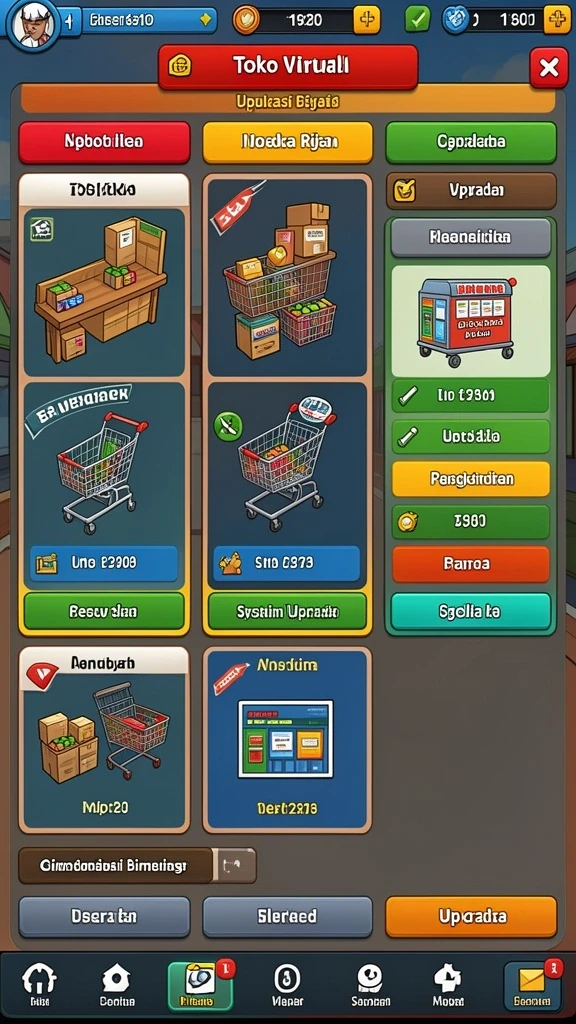 Tampilan awal game VIRUS88 yang menarik dan penuh warna.
