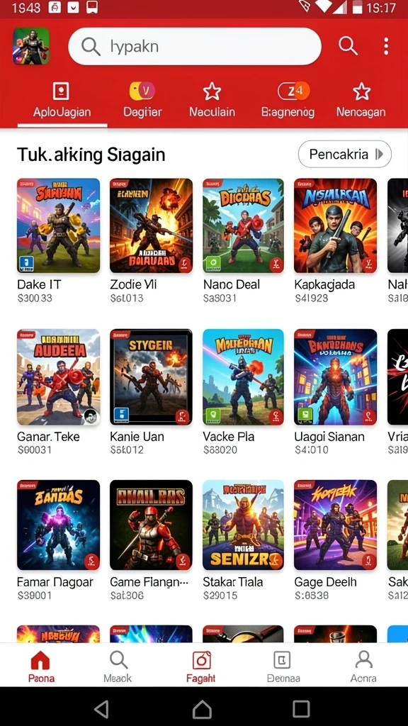 Screenshot pertama menunjukkan antarmuka utama yang ramah pengguna.
