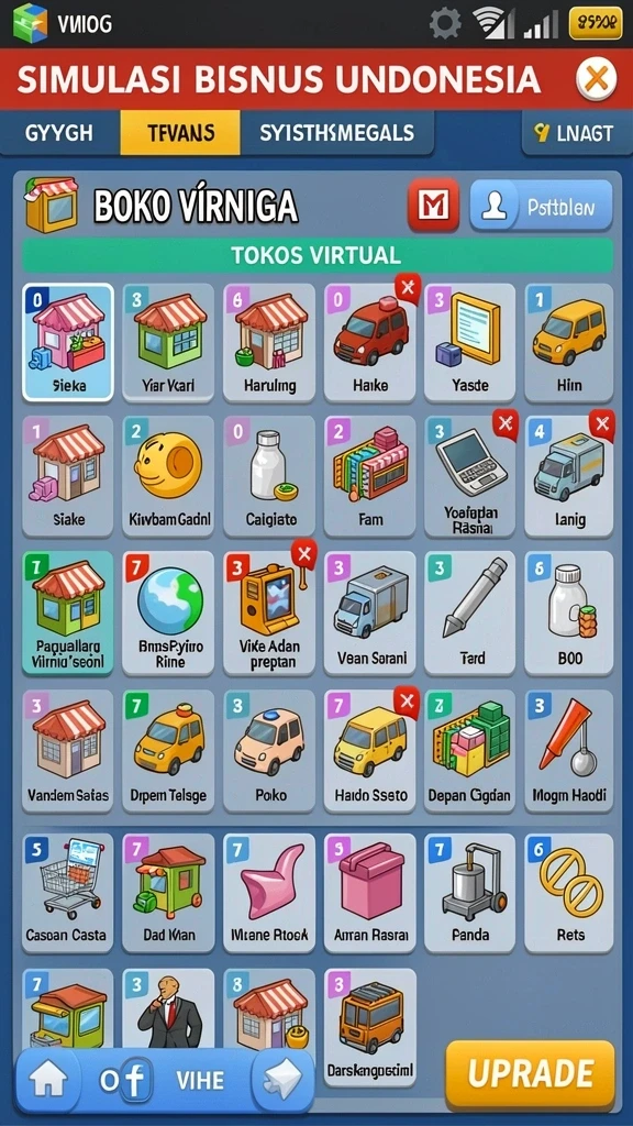 Screenshot kedua menampilkan variasi permainan yang tersedia.