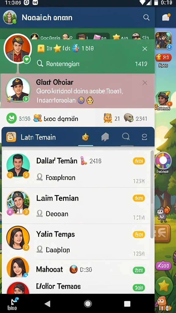 Beragam karakter unik untuk dipilih.